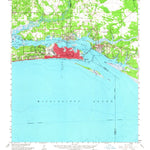 United States Geological Survey Biloxi, MS (1954, 62500-Scale) digital map