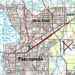 United States Geological Survey Biloxi, MS-AL-LA (1982, 100000-Scale) digital map