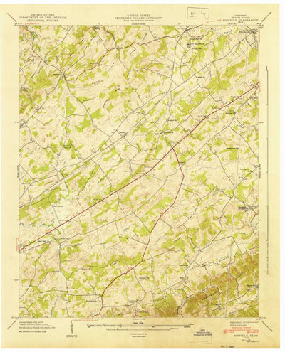 United States Geological Survey Binfield, TN (1941, 24000-Scale) digital map