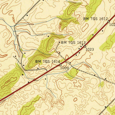 United States Geological Survey Binfield, TN (1941, 24000-Scale) digital map