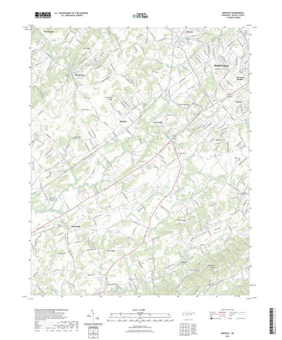 United States Geological Survey Binfield, TN (2022, 24000-Scale) digital map