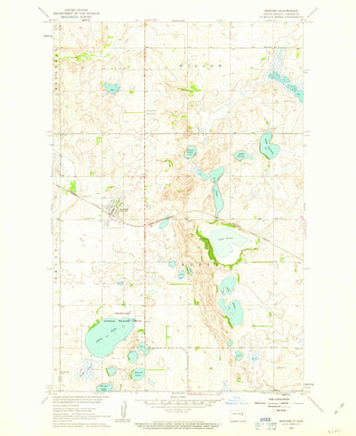 United States Geological Survey Binford, ND (1961, 24000-Scale) digital map