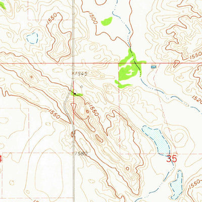 United States Geological Survey Binford NW, ND (1961, 24000-Scale) digital map