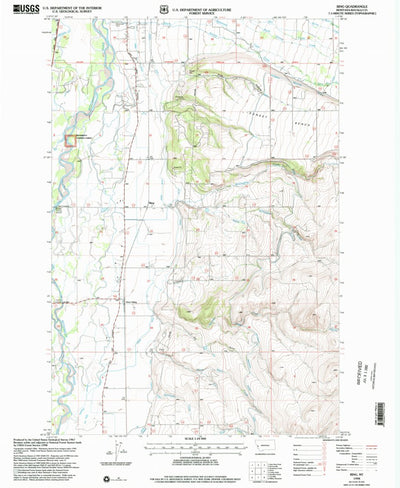 United States Geological Survey Bing, MT (1998, 24000-Scale) digital map