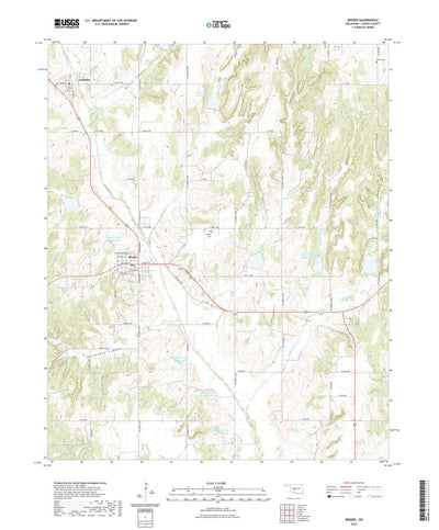 United States Geological Survey Binger, OK (2022, 24000-Scale) digital map
