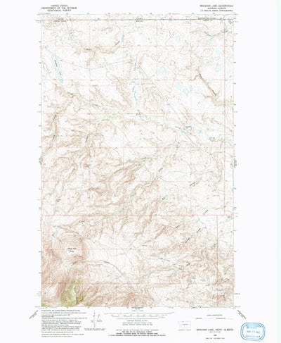 United States Geological Survey Bingham Lake, MT (1962, 24000-Scale) digital map