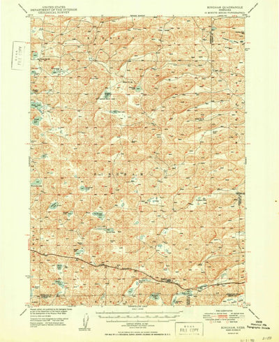 United States Geological Survey Bingham, NE (1950, 62500-Scale) digital map