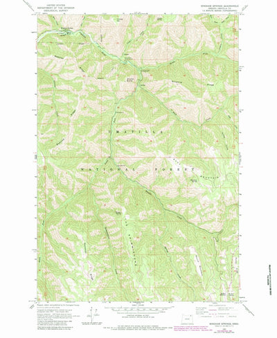 United States Geological Survey Bingham Springs, OR (1963, 24000-Scale) digital map