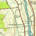 United States Geological Survey Binghamton East, NY (1937, 24000-Scale) digital map