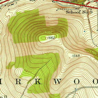 United States Geological Survey Binghamton East, NY (1937, 24000-Scale) digital map