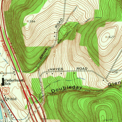 United States Geological Survey Binghamton East, NY (1961, 24000-Scale) digital map