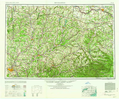 United States Geological Survey Binghamton, NY (1963, 250000-Scale) digital map