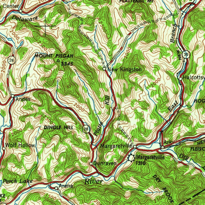 United States Geological Survey Binghamton, NY (1963, 250000-Scale) digital map