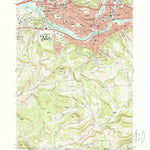 United States Geological Survey Binghamton West, NY (1968, 24000-Scale) digital map