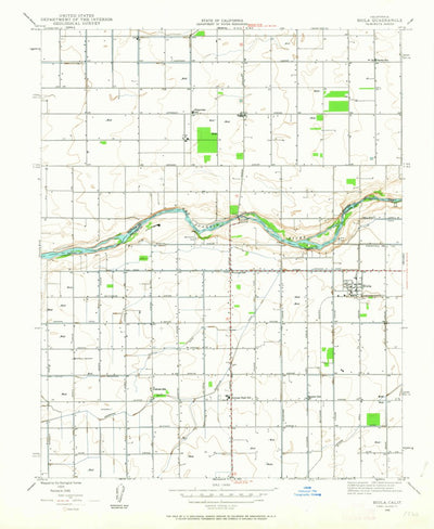 United States Geological Survey Biola, CA (1946, 24000-Scale) digital map