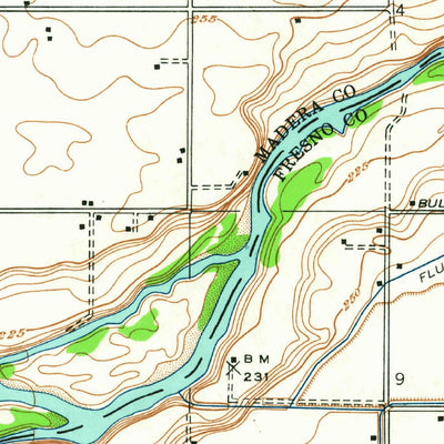 United States Geological Survey Biola, CA (1946, 24000-Scale) digital map