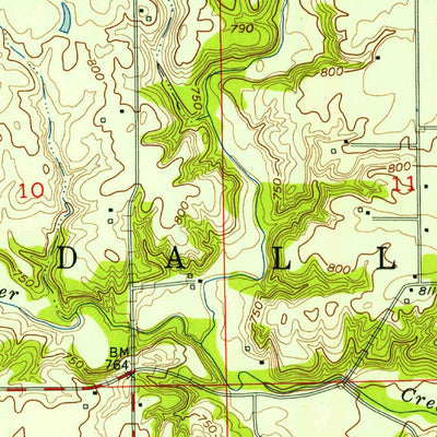 United States Geological Survey Bippus, IN (1955, 24000-Scale) digital map