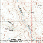 United States Geological Survey Birch Creek Meadow, OR (1988, 24000-Scale) digital map
