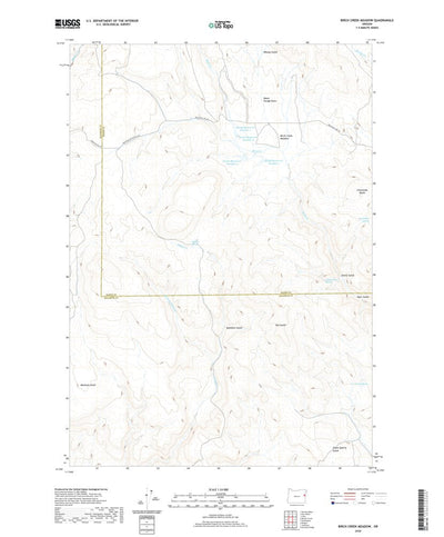 United States Geological Survey Birch Creek Meadow, OR (2020, 24000-Scale) digital map