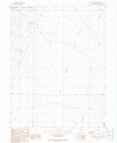 United States Geological Survey Birch Creek Ranch, NV (1989, 24000-Scale) digital map