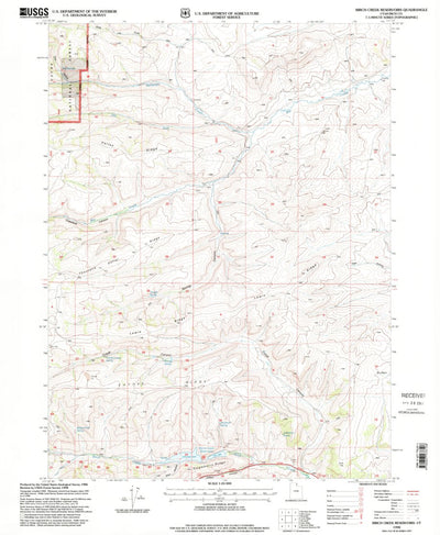 United States Geological Survey Birch Creek Reservoirs, UT (1998, 24000-Scale) digital map