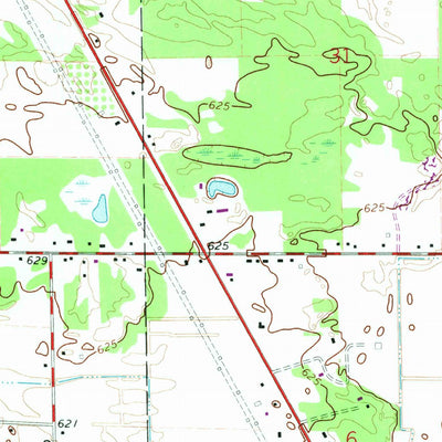 United States Geological Survey Birch Run North, MI (1967, 24000-Scale) digital map