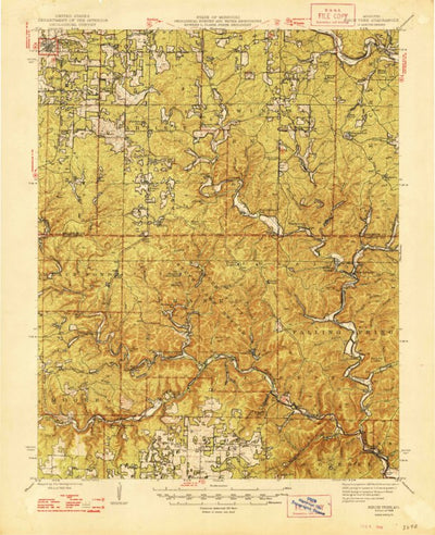 United States Geological Survey Birch Tree, MO (1948, 62500-Scale) digital map