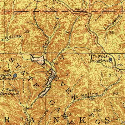 United States Geological Survey Birch Tree, MO (1948, 62500-Scale) digital map