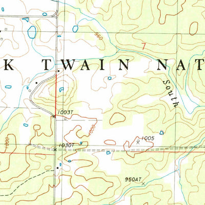 United States Geological Survey Birch Tree, MO (1982, 24000-Scale) digital map