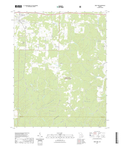 United States Geological Survey Birch Tree, MO (2021, 24000-Scale) digital map