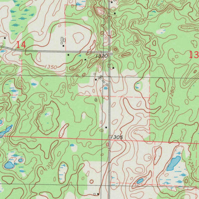 United States Geological Survey Birchwood, WI (1982, 24000-Scale) digital map