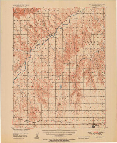 United States Geological Survey Bird City North, KS (1951, 62500-Scale) digital map