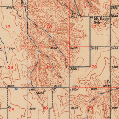 United States Geological Survey Bird City North, KS (1951, 62500-Scale) digital map