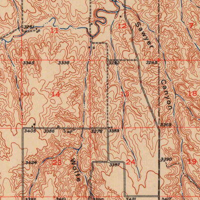 United States Geological Survey Bird City North, KS (1951, 62500-Scale) digital map