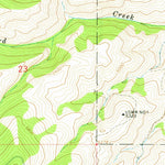 United States Geological Survey Bird Creek, ID (1966, 24000-Scale) digital map