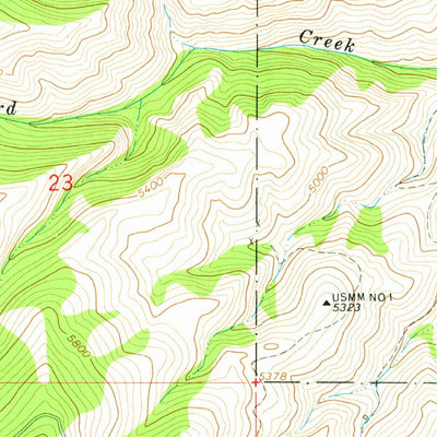 United States Geological Survey Bird Creek, ID (1966, 24000-Scale) digital map