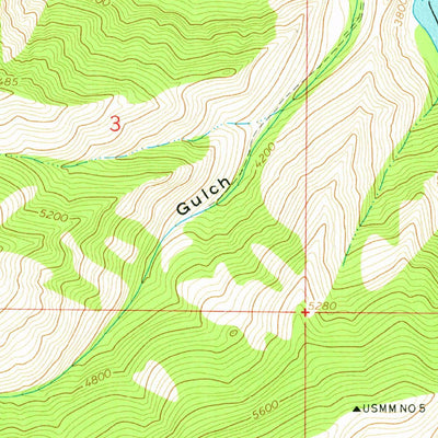 United States Geological Survey Bird Creek, ID (1966, 24000-Scale) digital map