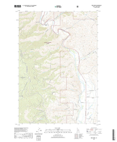 United States Geological Survey Bird Creek, ID (2020, 24000-Scale) digital map