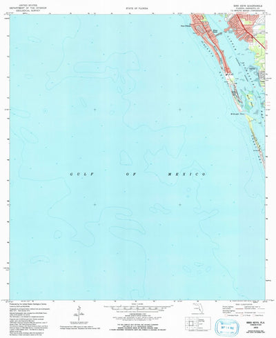 United States Geological Survey Bird Keys, FL (1973, 24000-Scale) digital map