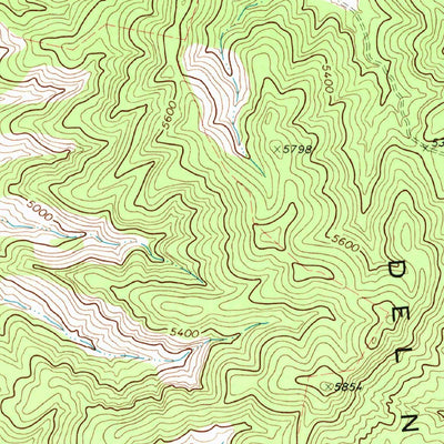 United States Geological Survey Bird Mountain, TX (1972, 24000-Scale) digital map