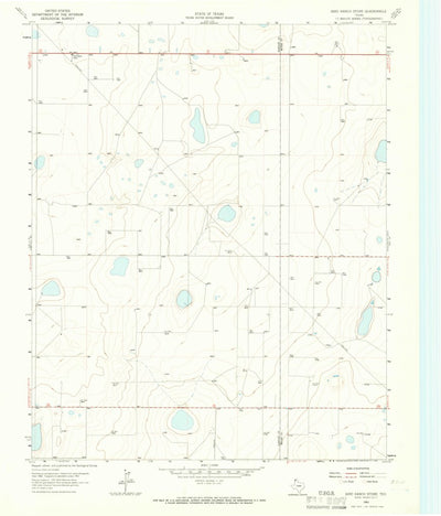 United States Geological Survey Bird Ranch Store, TX (1963, 24000-Scale) digital map