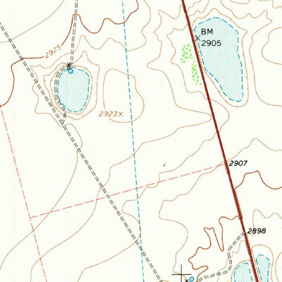 United States Geological Survey Bird Ranch, TX (1966, 24000-Scale) digital map