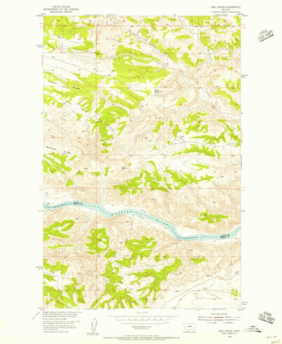 United States Geological Survey Bird Rapids, MT (1954, 24000-Scale) digital map