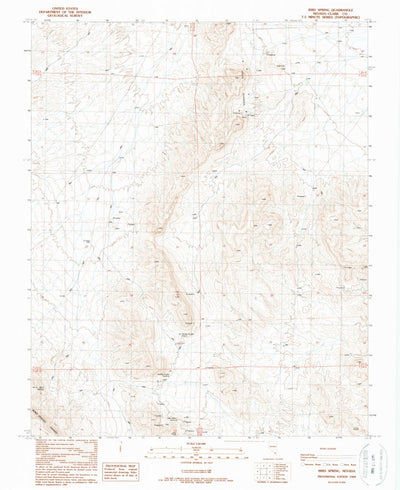 United States Geological Survey Bird Spring, NV (1989, 24000-Scale) digital map