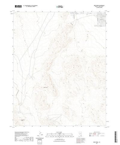 United States Geological Survey Bird Spring, NV (2021, 24000-Scale) digital map
