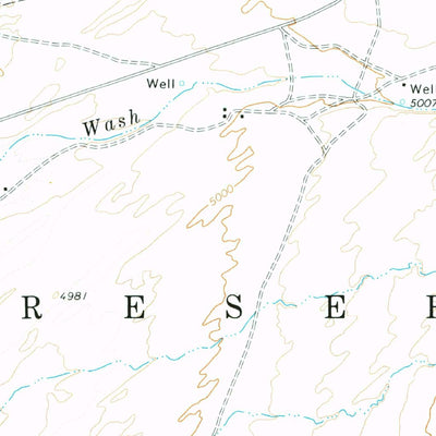 United States Geological Survey Bird Springs Wash, AZ (1972, 24000-Scale) digital map