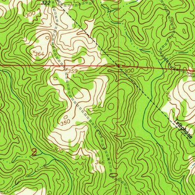 United States Geological Survey Birds Creek, LA (1954, 24000-Scale) digital map