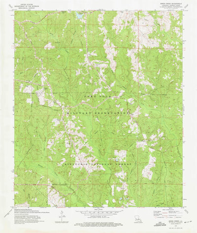 United States Geological Survey Birds Creek, LA (1974, 24000-Scale) digital map