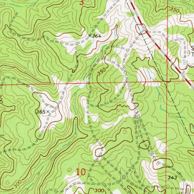United States Geological Survey Birds Creek, LA (1974, 24000-Scale) digital map