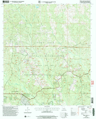 United States Geological Survey Birds Creek, LA (2003, 24000-Scale) digital map